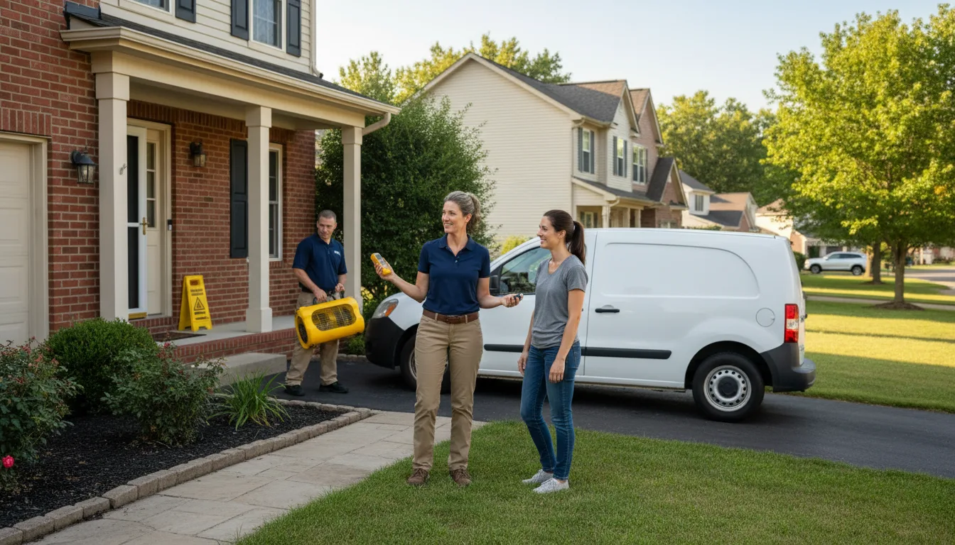 Water restoration image for Flood Water Cleanup, Removal And Restoration Services in Madison, IL